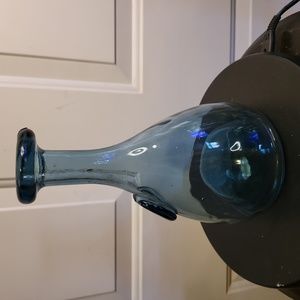 Holmegaard Cherry Elsinore Bottle Carafe Decanter by Ole Winther in Blue